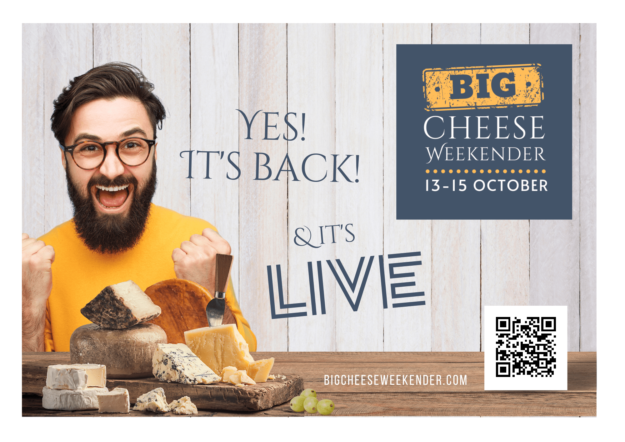 Posters. Download, Print & Display Big Cheese Weekender