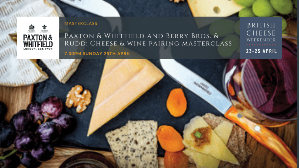 paxton-whitfield cheese and wine paring